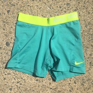 nike pro spandex shorts